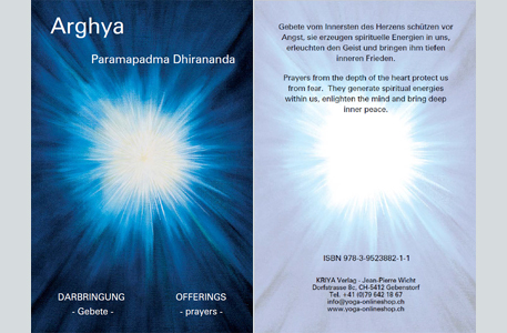 Abbildung Cover und Rückseite von Buch Arghya