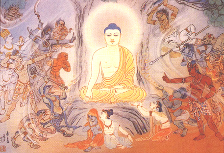 Gemälde von Buddha