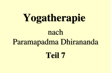 Yogatherapie Teil 7